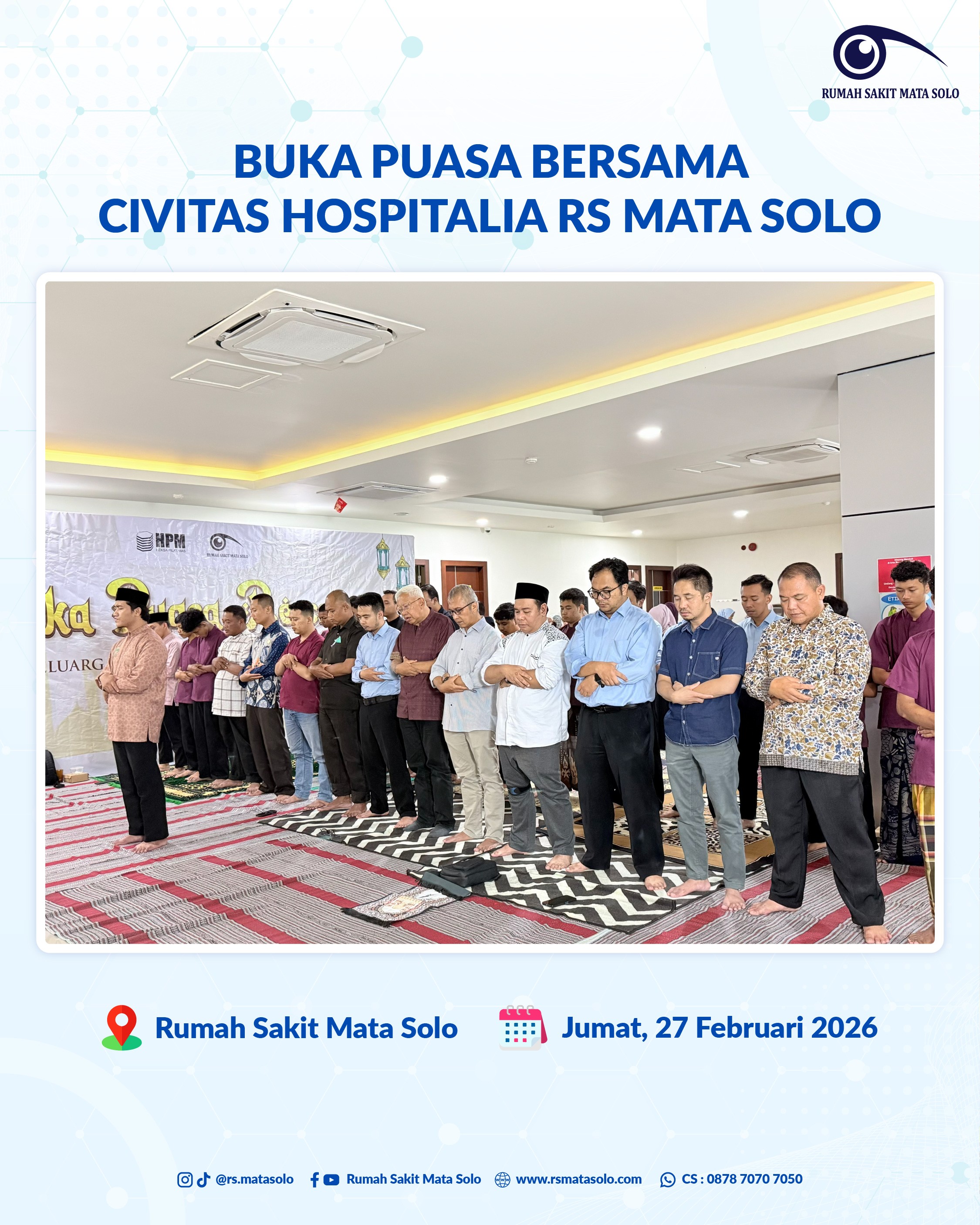RS Mata Solo Gelar Pengajian dan Buka Puasa Bersama Civitas Hospitalia