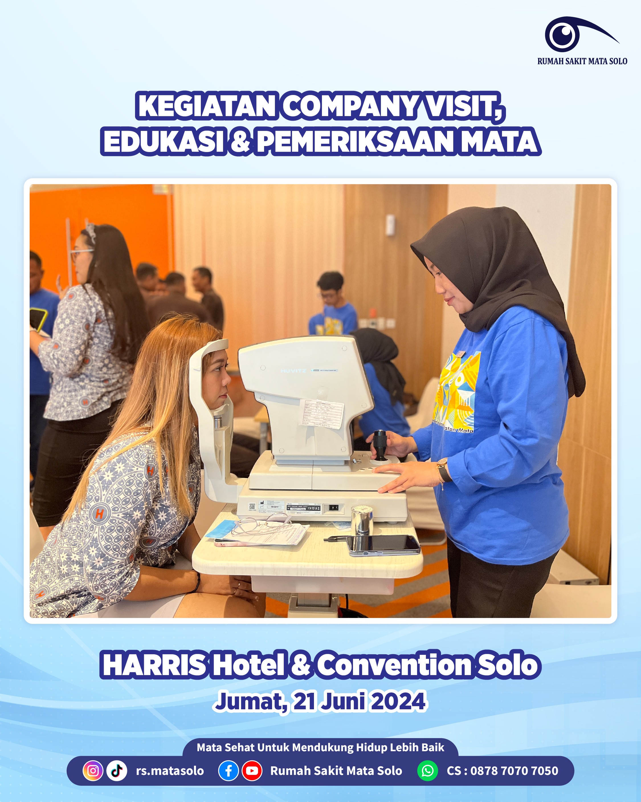 RS Mata Solo Gelar Edukasi dan Pemeriksaan Mata Gratis di HARRIS Hotel & Convention Solo