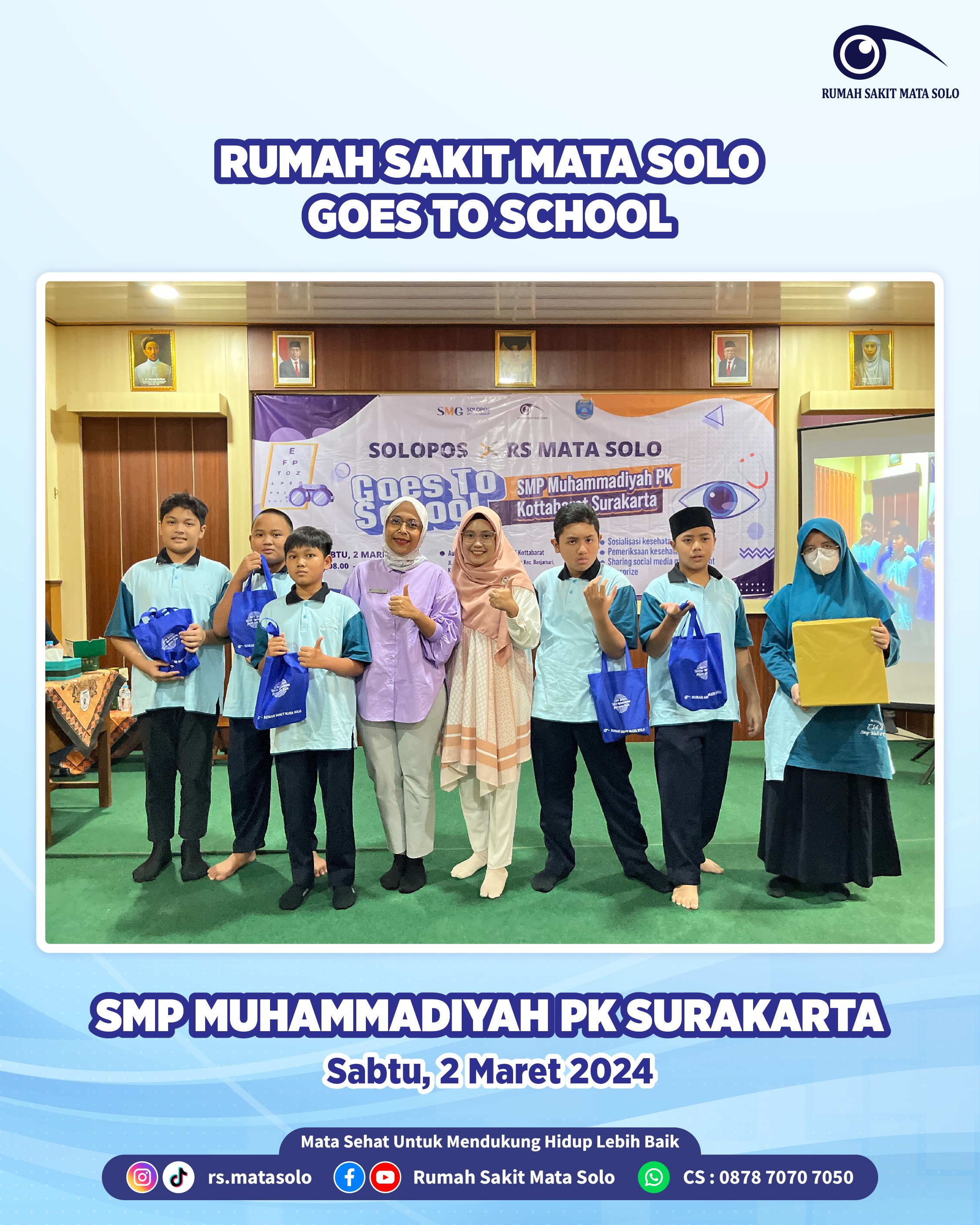 RS Mata Solo Goes to School - SMP Muhammadiyah PK Kottabarat Surakarta