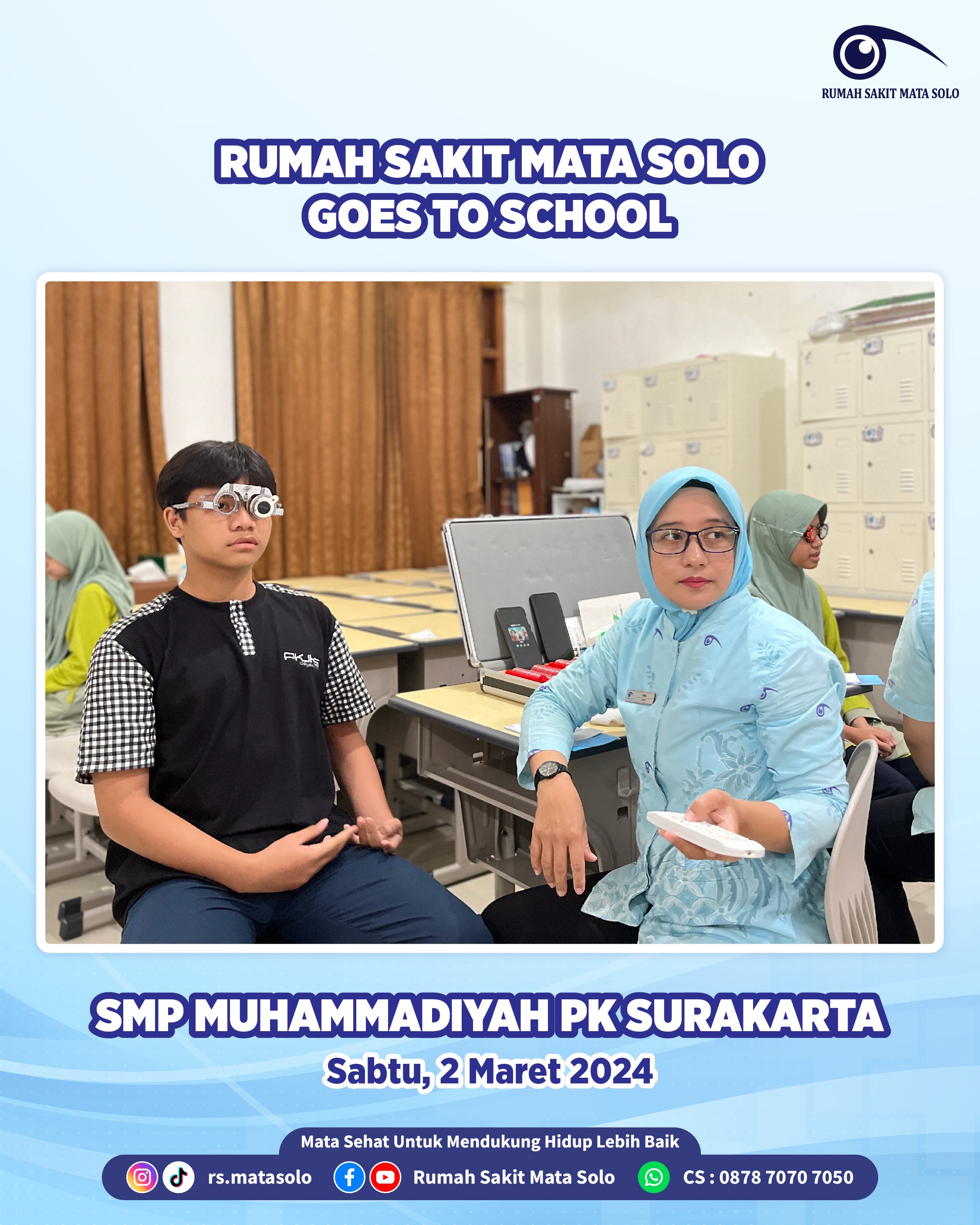RS Mata Solo Goes to School - SMP Muhammadiyah PK Kottabarat Surakarta
