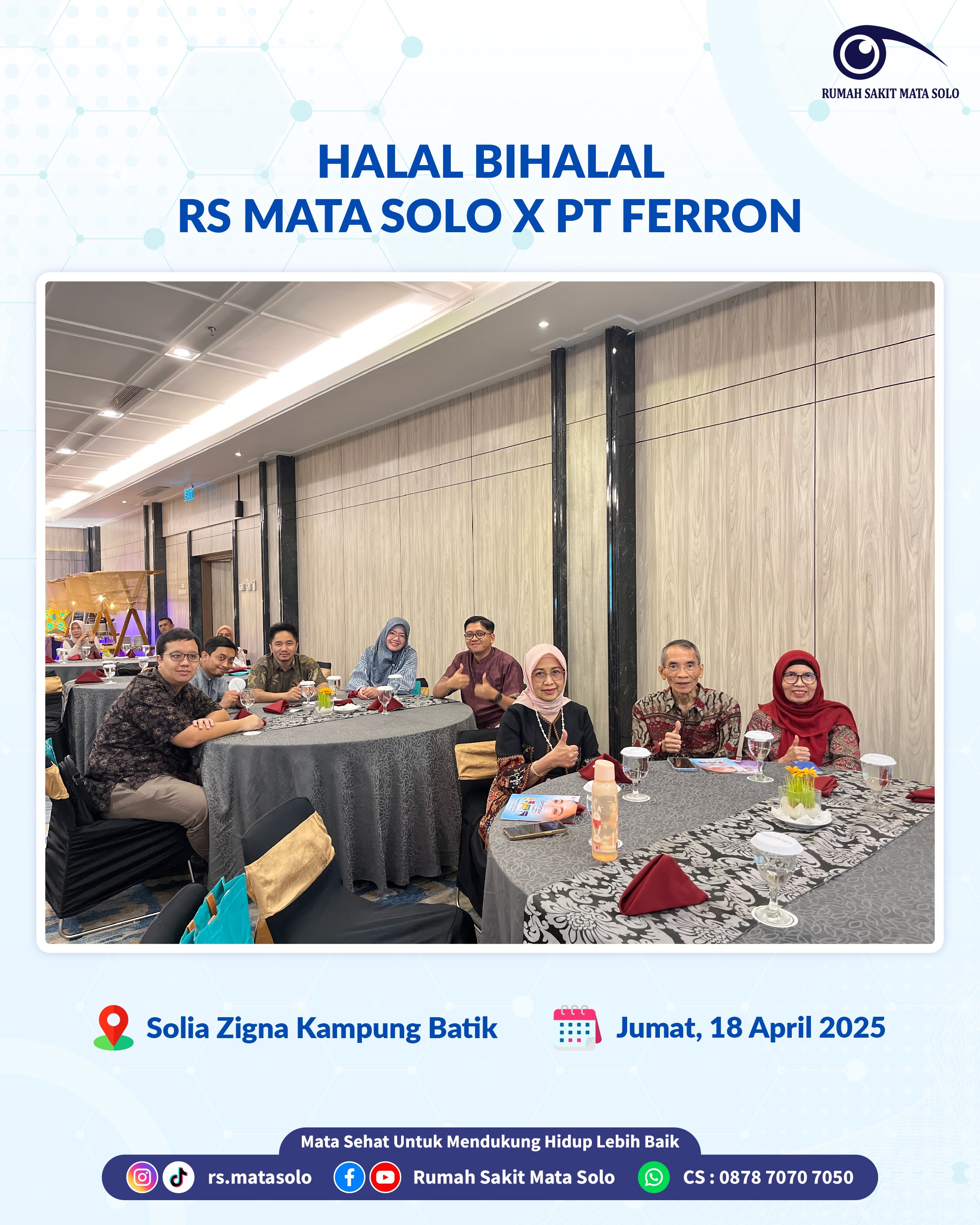 RS Mata Solo Gelar Acara Halal Bihalal Tahun 2025 Bersama PT Ferron Par Pharmaceuticals