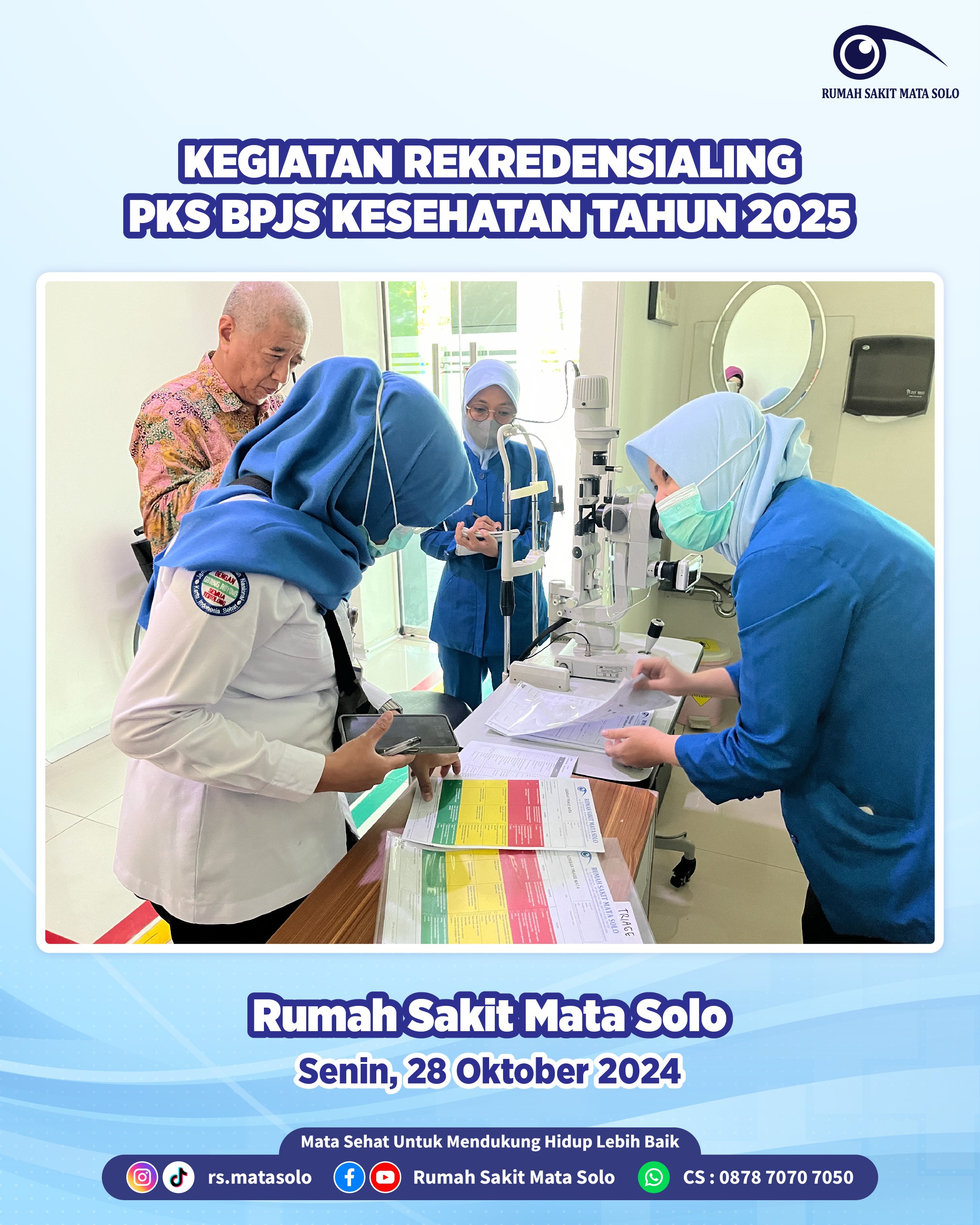 RS Mata Solo Sambut Tim Rekredensialing Perjanjian Kerja Sama BPJS Kesehatan Tahun 2025